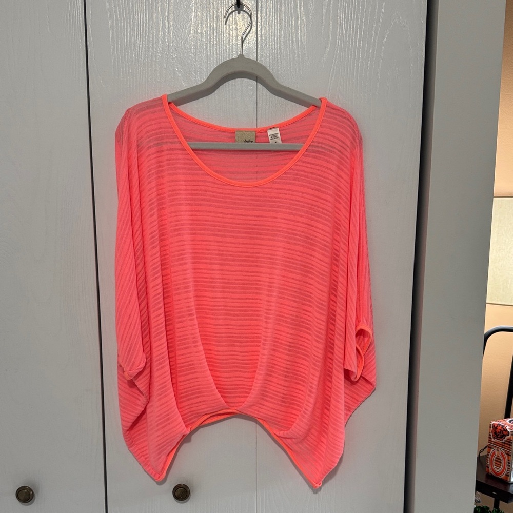 Daytrip Neon Pink Striped Top